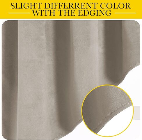 NICETOWN Swag Valance للنافذة - ستائر مخملية فاخرة طبقات قضيب جيب ستائر خصوصية معزولة حراريًا لنافذة الخليج/المكتب، الجمل، 96.5 × 63 بوصة لكل لوحة، قطعتان in Kuwait