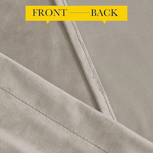 NICETOWN Swag Valance للنافذة - ستائر مخملية فاخرة طبقات قضيب جيب ستائر خصوصية معزولة حراريًا لنافذة الخليج/المكتب، الجمل، 96.5 × 63 بوصة لكل لوحة، قطعتان in Kuwait