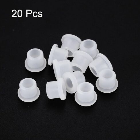 MECCANIXITY 20Pcs T Shape Rubber Grommet Mount Dia 10mm ID 6mm H 11mm Transparent Seal Protection Cable Grommets Flexible for Cable Pipe in Saudi Arabia