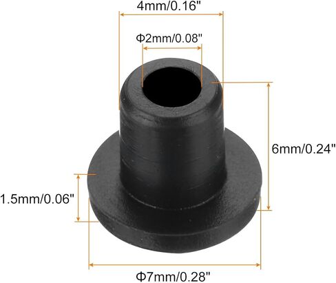 MECCANIXITY 20Pcs T Shape Rubber Grommet Mount Dia 10mm ID 6mm H 11mm Transparent Seal Protection Cable Grommets Flexible for Cable Pipe in Saudi Arabia