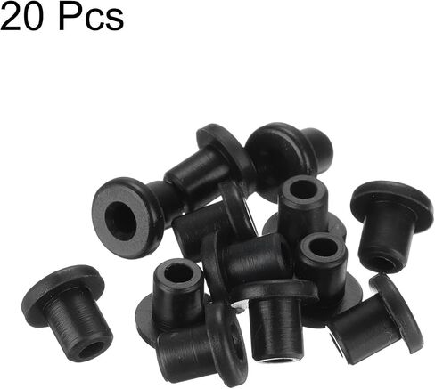MECCANIXITY 20Pcs T Shape Rubber Grommet Mount Dia 10mm ID 6mm H 11mm Transparent Seal Protection Cable Grommets Flexible for Cable Pipe in Saudi Arabia