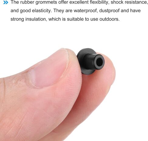 MECCANIXITY 20Pcs T Shape Rubber Grommet Mount Dia 10mm ID 6mm H 11mm Transparent Seal Protection Cable Grommets Flexible for Cable Pipe in Saudi Arabia