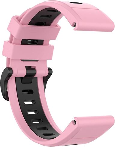 Compatible with Garmin Fenix 6X Sapphire Bands for Women Men, 26mm Quickfit Silicone Replacement Bands Straps Accessory Wrist Bands Fit for Garmin Fenix 5X Plus, Fenix 6X Pro, Fenix 3 in Saudi Arabia