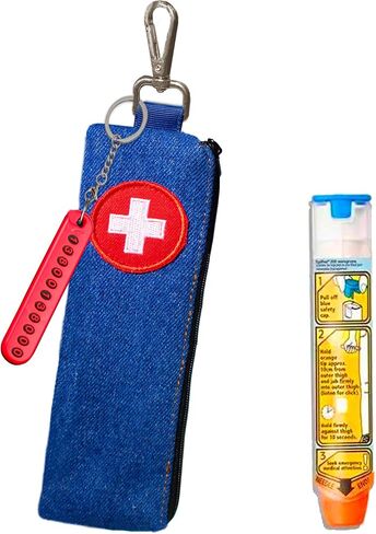 1 Pack Epipen Carrying Case, Epi Pen Carrying Case, Epi Pen Carrying Case for Diabetics, Suitable for 1 EpiPen Allergy Medicine Essentials(Pink) in Saudi Arabia