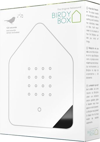 RELAXOUND Original Birdybox "Black Dark" - Modern Nature Sound Box - Relaxing Cheerful Bird Concert - Motion Sensor with Sound - Relaxing Tool in Kuwait