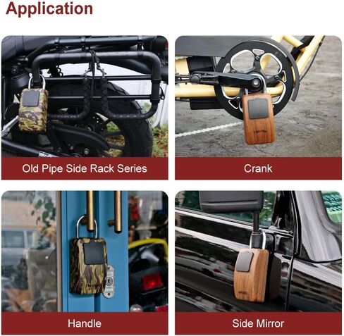 Lock Box with Code, Large Storage Lockbox for Various Items, Flexible Dial Cap Water & Dust Resistant Non-Corrosive Motorcycle Lock, Perfect for Outdoor Activities & Airbnb Rentals(Woodgrain) in Saudi Arabia