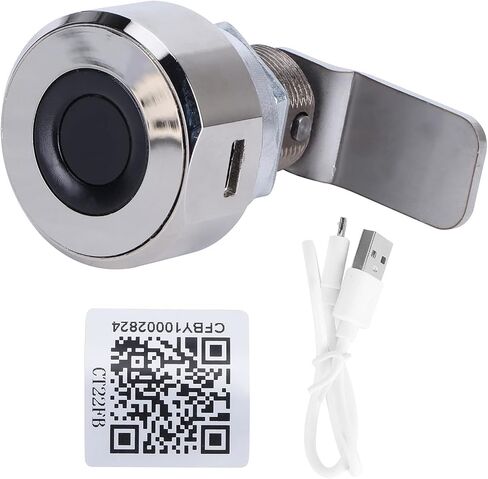 Bluetooth Fingerprint Drawer Lock APP Control Fingerprint Lock Zinc Ally Digital Cabinet Locks 20 Fingerprints USB Rechargeable Keyless Smart Lock for Cabinet Doors Drawers in Saudi Arabia