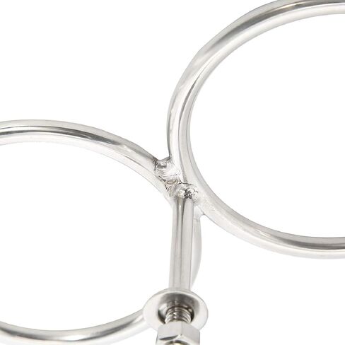 NovelBee 2pcs Polished 316 Stainless Steel Solid Triple Ring Cup Drink Holder for Boat Marine Yacht RV Truck in Saudi Arabia