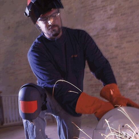 وسادات الركبة Sellstrom Hybrid Ultra Flex III KneePro مع عبوة جل مدمجة - للبناء والبستنة والسقف والعمل والأرضيات - حماية احترافية وراحة للرجال والنساء in Kuwait