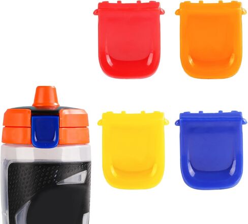 4 قطع مشابك غطاء بديلة لـ Gatorade GX، مشابك زجاجات بلاستيكية موثوقة لتثبيت فم الزجاجة وإبزيم متوافق مع زجاجة Gatorade 30oz GX (أحمر، برتقالي، أزرق، أصفر) in Saudi Arabia
