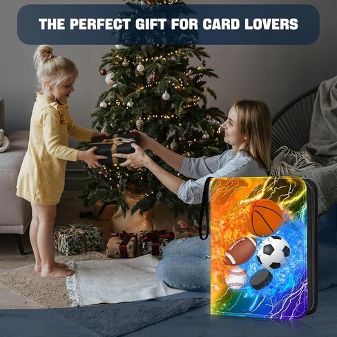 حافظة بطاقات البيسبول من HESTECH 9 جيوب مع 50 أكمام قابلة للإزالة، ألبومات بطاقات التداول القابلة للتجميع، منظم تخزين يناسب 900 بطاقة، حامل بطاقات رياضية لهواة الجمع هدية للأولاد والبنات in Kuwait