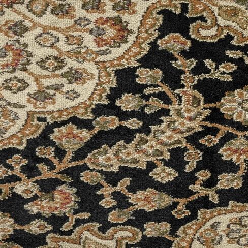 سجادة منطقة تقليدية من Home Dynamix Royalty Medallion، أسود/عاجي، 5'2"x7'2" in Kuwait