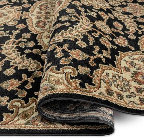 سجادة منطقة تقليدية من Home Dynamix Royalty Medallion، أسود/عاجي، 5'2"x7'2" in Kuwait