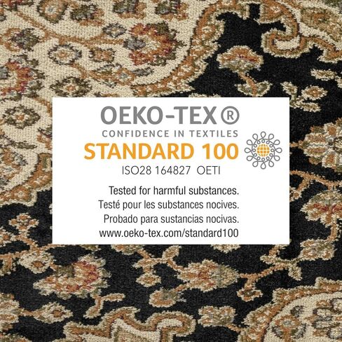 سجادة منطقة تقليدية من Home Dynamix Royalty Medallion، أسود/عاجي، 5'2"x7'2" in Kuwait