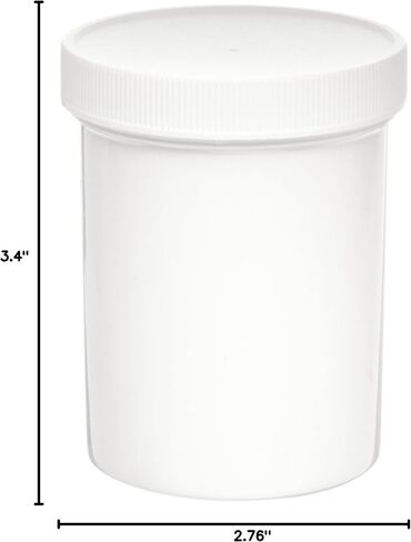 SP Bel-Art Screw Cap 236.6ml (8oz) Polypropylene Jars; 43mm Closure (Pack of 12) (H17911-0000) in Saudi Arabia
