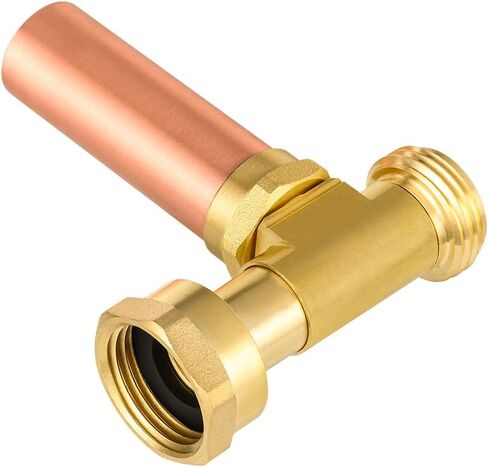 EFIELD C-240 Straight Copper Water Hammer Arrestor For Washing Machine, 3/4 Inch Swivel FHT x 3/4 Inch MHT in Kuwait