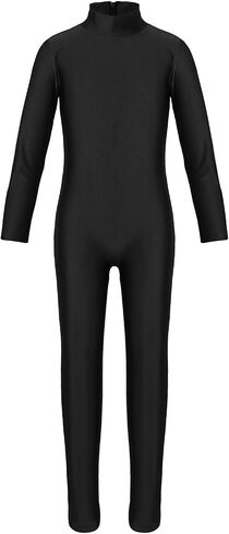 iEFiEL Girls One Piece Ballet Dance Gymnastics Leotard Teamwear Metallic Tank Unitard Toddler Kids Biketard in Saudi Arabia