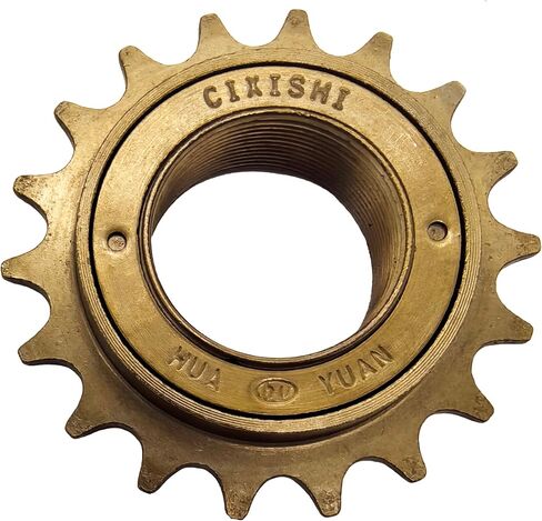 Single Speed Bike Freewheel, 16T/18T Compatible with 1/2'' x 1/8'' Bicycle Freewheel Threaded Type Freehub Replacement Parts in Saudi Arabia