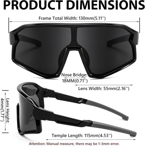 FEISEDY Kids Sunglasses Polarized Youth Baseball Sunglasses Sports Cycling Glasses for Boys Girls Age 4-8 B0183 in Saudi Arabia