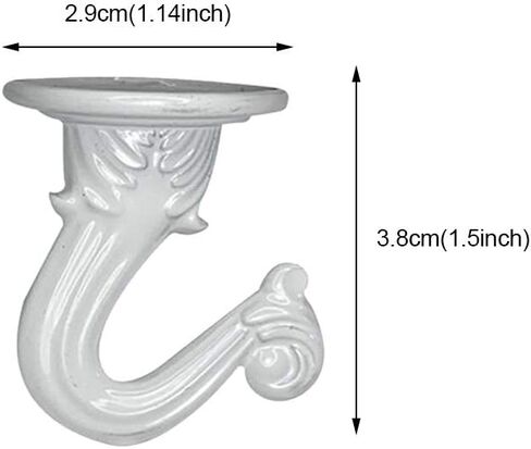 6 مجموعات من خطافات السقف من Xiaokeis، وخطافات تبديل غنيمة مع أجنحة تبديل الأجهزة لتركيب السقف وخطافات معدنية شديدة التحمل لتعليق النباتات والسلة والمظلة (أسود) in Kuwait