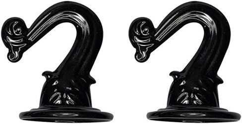 6 مجموعات من خطافات السقف من Xiaokeis، وخطافات تبديل غنيمة مع أجنحة تبديل الأجهزة لتركيب السقف وخطافات معدنية شديدة التحمل لتعليق النباتات والسلة والمظلة (أسود) in Kuwait