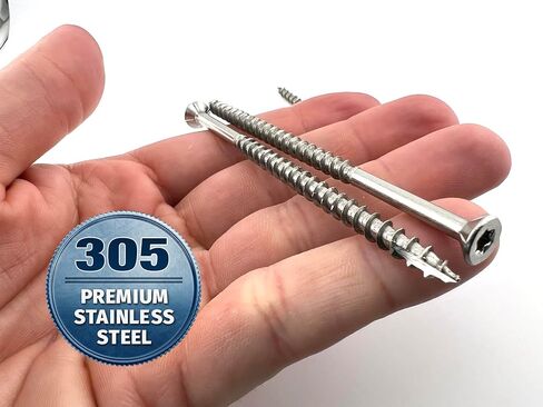 #10 × 4 "مسامير الفولاذ المقاوم للصدأ 50 حزمة ستار درايف T25 قطع الخشب نوع التنصت الذاتي 17 نقطة 305 درجة مقاومة للتآكل الكم فورج السحابات in Kuwait