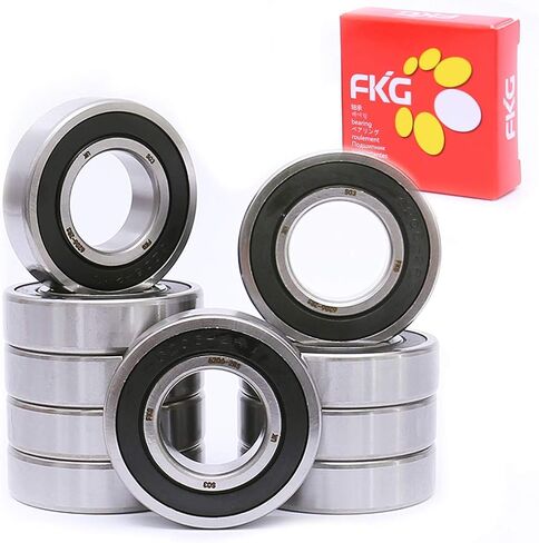 FKG 10 قطعة 6206-2RS 30x62x16 مللي متر سدادة مطاطية مزدوجة محامل كرات الأخدود العميق مشحم الكروم الصلب in Saudi Arabia