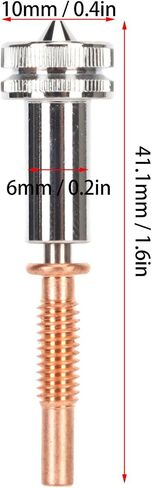 مجموعة أدوات الطارد للطابعة ثلاثية الأبعاد لطابعة Ender 3، وطابعة Revo ثلاثية الأبعاد، مجموعة الطارد المعدنية المجمعة مع فوهة رأس البثق عالية الدقة من سبائك النحاس in Saudi Arabia
