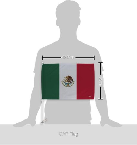 Copa America 2024 Mexico Car Flag Bandera para Carros De Mexican Window Clip Pole FIFA Sports Fan Gifts World Cup 2026 Football Poster Soccor League, Patriotic Decorations Made in USA in Saudi Arabia
