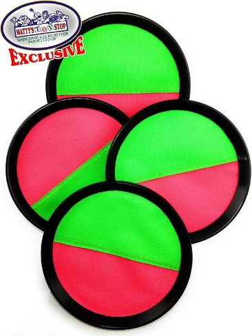 مجموعة ألعاب التجديف الفاخرة من ماتي توي ستوب (خطاف وحلقة) مع 4 مجاديف و3 كرات وحقيبة تخزين - لعبة كلاسيكية خارجية، مثالية للشاطئ أو الفناء الخلفي أو في المنزل! in Kuwait