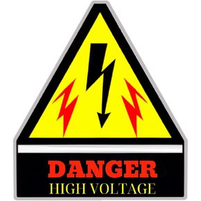3pcs Danger - High Voltage 3in Vinyl Decals Sticker Safety Sign Waterproof Indoor/Outdoor Label Electrical .(H3)