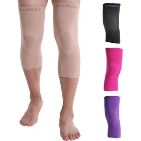 Doc Miller Knee Compression Sleeve Brace for Men & Women (Pair) Best Support for Workout Running ACL Arthritis Pain Relief in Kuwait