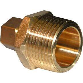 LASCO 17-6839 3/8-Inch Compression by 3/4-Inch Male Pipe Thread Brass Adapter