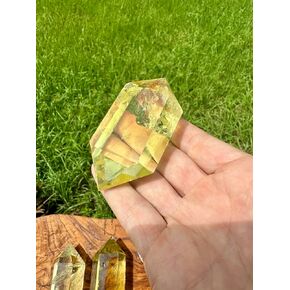Natural Citrine Double Point Abundance Crystal. 3XL Pure Authentic Citrine Healing Crystal. Manipura Chakra Balancing