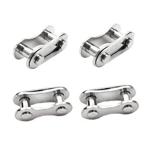 4Pcs Silver Bicycle Missing Link Single/1 Speed Chain Reusable Steel Bike Chain Link Use Safety Small in Size and Light in Weight Easy Installation,Drivetrain Components,Chains