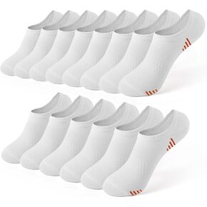 Honeysea 12 Pairs No Show Socks Women Men - Low Cut Casual Ankle Socks Athletic Non Slip Socks with Multi Color