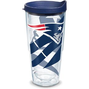 Tervis Made in USA Double Walled NFL New England Patriots Insulated Tumbler Cup Keeps Drinks Cold & Hot, 24oz, Genuine