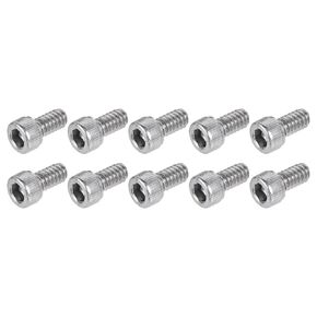 METALLIXITY Hex Socket Bolts (#8-32x7/8") 25pcs, 304 Stainless Steel Hex Socket Drive Screw - for Furniture Screws Connector Bolt, Silver Tone