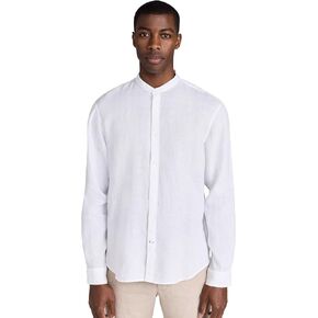 Club Monaco Men's Linen Solid Shirt