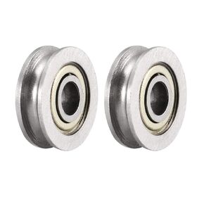 uxcell U604ZZ Deep Groove Ball Bearings 4mmx13mmx4mm Double Metal Shielded Carbon Steel Bearings 4pcs