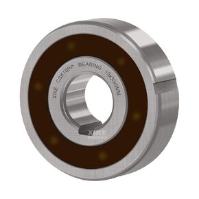 XiKe 1 Pack CSK10PP Bearings 10x30x9mm, One Way Bearing with Keyway Sprag or Clutch Freewheel Backstop.