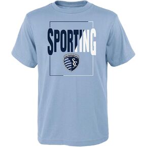 Outerstuff Sporting Kansas City Youth Boys Size Coin Toss Team Logo T-Shirt