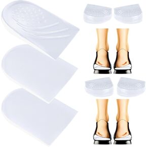 3-Layers Adjustable Heel Wedge Corrective Inserts for Over Supination & Pronation, Medial & Lateral Height Increasing Insoles for Bow Legs,Foot Alignment (L (8-11 Women, 7.5-12 Men))