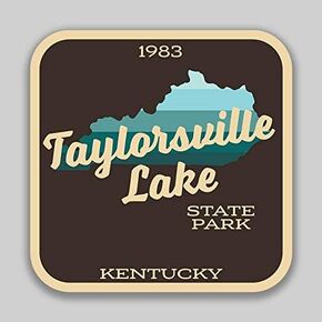 Taylorsville Lake State Park Kentucky Decal Sticker | 4-Inches by 4-Inches | 5-Pack Premium Quality Vinyl Sticker | UV Protective Laminate | SP1120