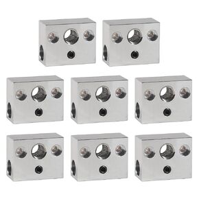 8pcs Ender 3 S1 Heater Block, Sprite Extruder Pro Upgrade Heating Block Aluminium for Ender 3 S1/Ender 3 S1 Pro/S1 Plus/CR10 Smart Pro/Sermoon V1 3D Printer