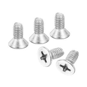 uxcell 25 pcs #8-32x3/8 inches Machine Screws Phillips Pan Cross Head Screws Fasteners Bolts 304 Stainless Steel Silver for Wall Socket,House Repairs