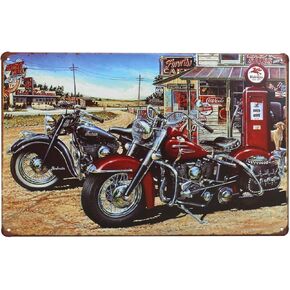 8x12'' Retro Vintage Motorcycle Tin Sign Plate Wall Plaque Decor,Coffee Shop Bar Decor (1268)