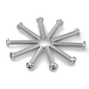 M8 x 45mm Machine Screws (10pcs) Pan Phillips Cross Head TV Wall Mounts Screws for Samsung Series TV, 18/8 Stainless Steel | by IMSCREWS