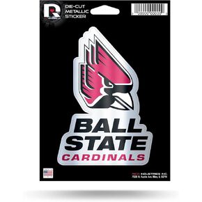 Rico Industries NCAA Unisex-Adult Die Cut Metallic Sticker