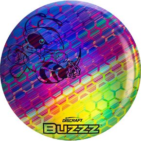 Discraft Full Foil Honeycomb Buzzz – Rainbow & Blue | Midrange | ESP | Supercolor | 170 – 177+ Grams